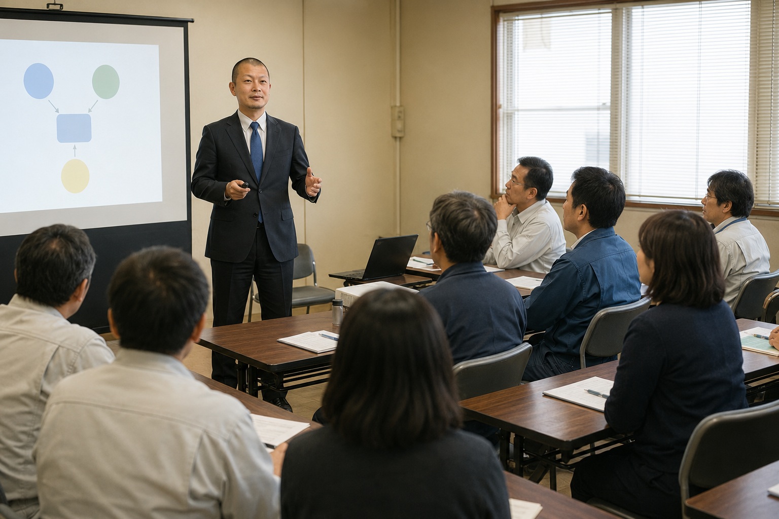 岐阜市の企業向け生成AIセミナーの様子