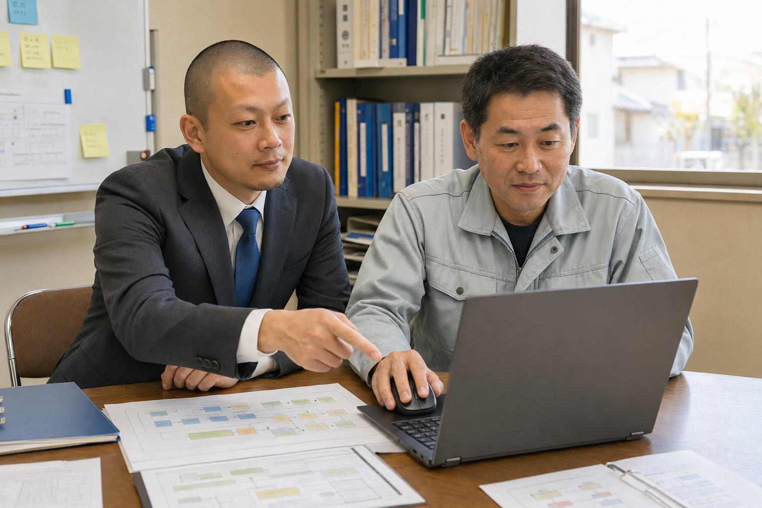 週次打ち合わせの様子